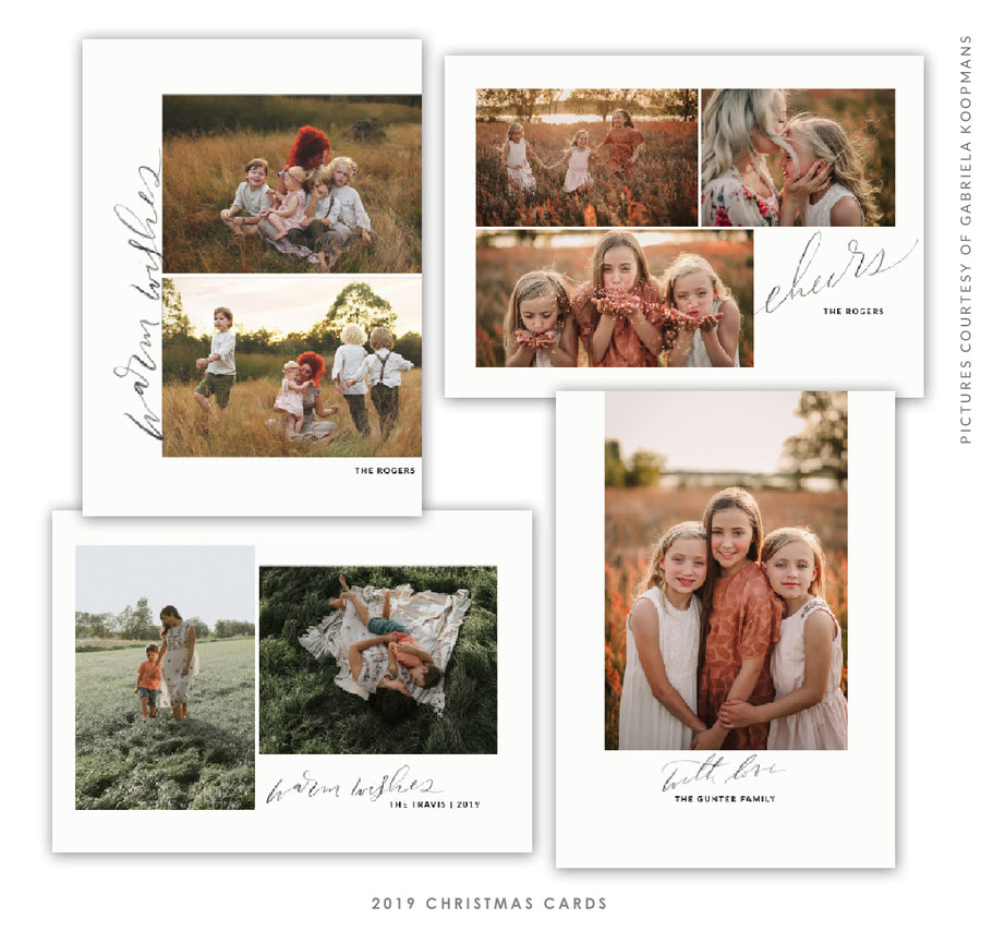 Christmas 5x7 Photo Card Bundle | Holiday Cheers