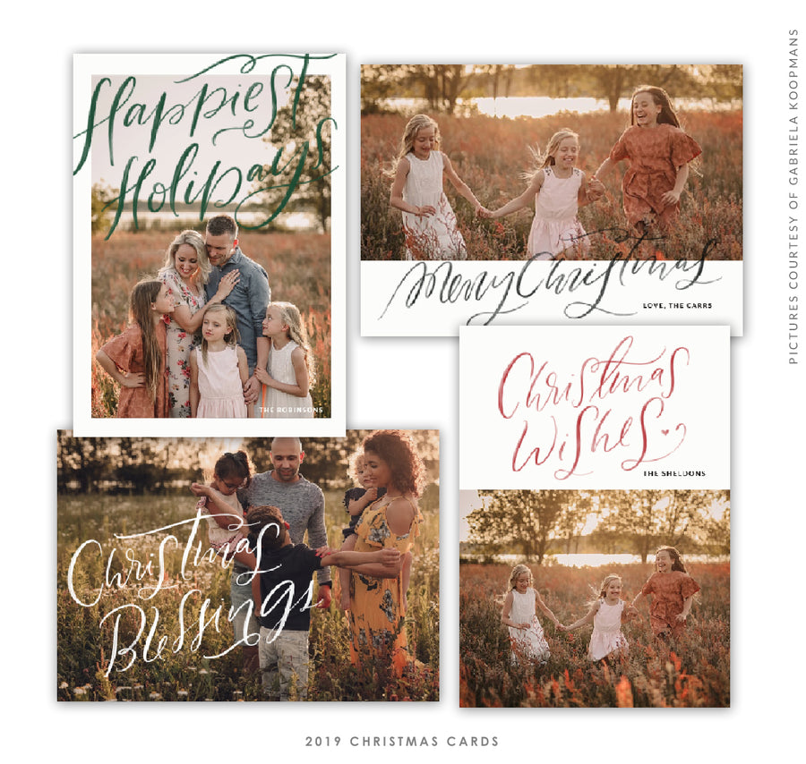 2019 Christmas 5x7 Photo Card Bundle | The Happiest Days