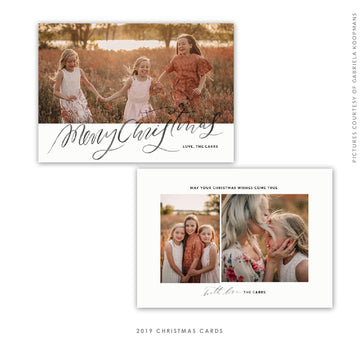 Christmas 5x7 Photo Card | Sisters Magic