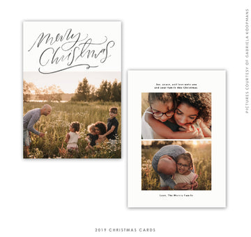 Christmas 5x7 Photo Card | Merry Letters