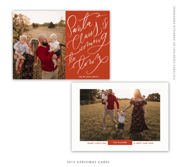 Christmas 5x7 Photo Card | Santa is coming