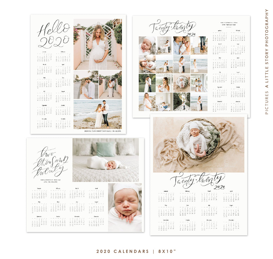 8x10 | 2020 calendars bundle