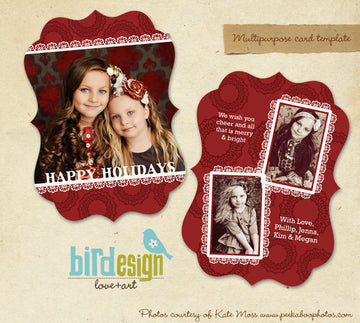 Holiday Ornate Photocard | Sweet times