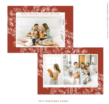 Christmas 5x7 Photo Card | Classic in Red