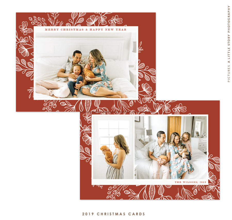 Christmas 5x7 Photo Card | Classic in Red