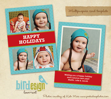 Holiday Photocard Template | Fun holidays