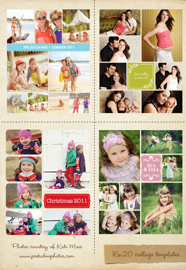 16x20 collages & blog boards bundle | Collection I