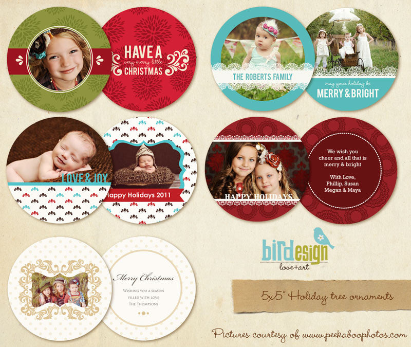 Circle Cards Bundle | Tree ornaments