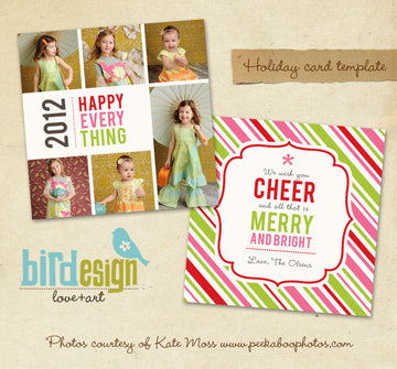 Holiday Photocard Template | Happy Day