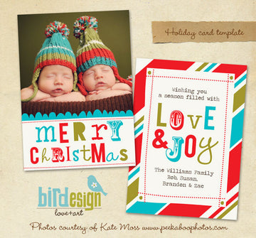 Holiday Photocard Template | Whimsy Christmas