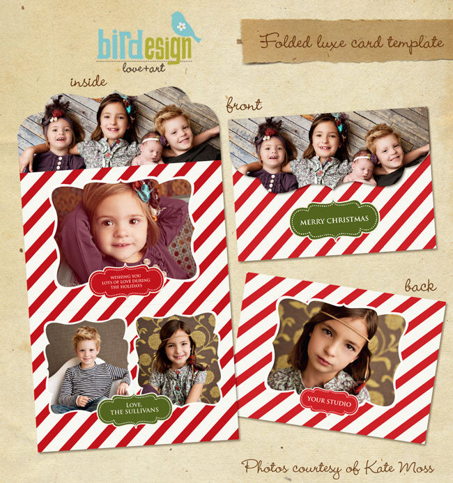 Holiday Ornate Photocard | Vintage Classic