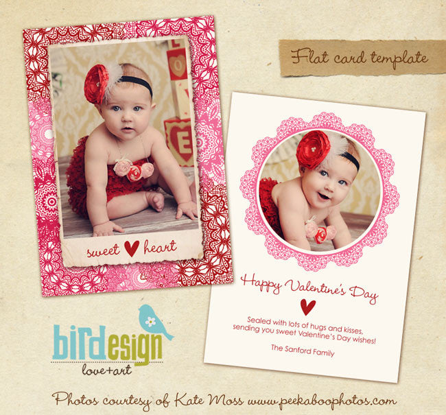 Valentine Photocard Template | Sweetheart