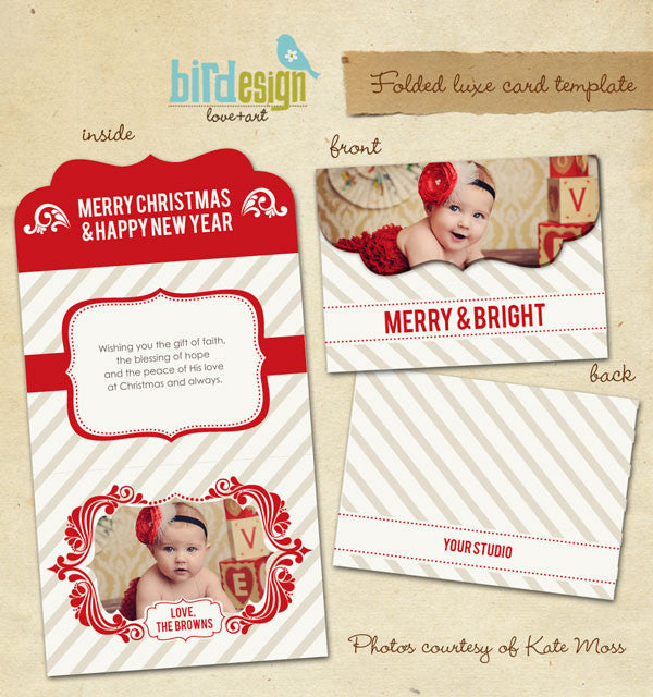 Holiday Ornate Photocards | Jolly Laughter