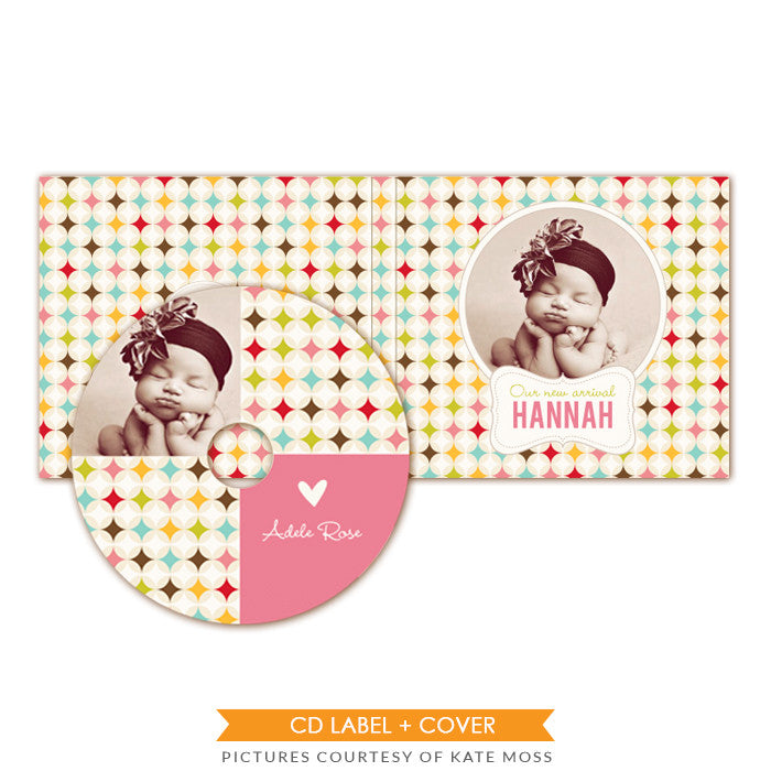 CD label and case set | Retro welcome
