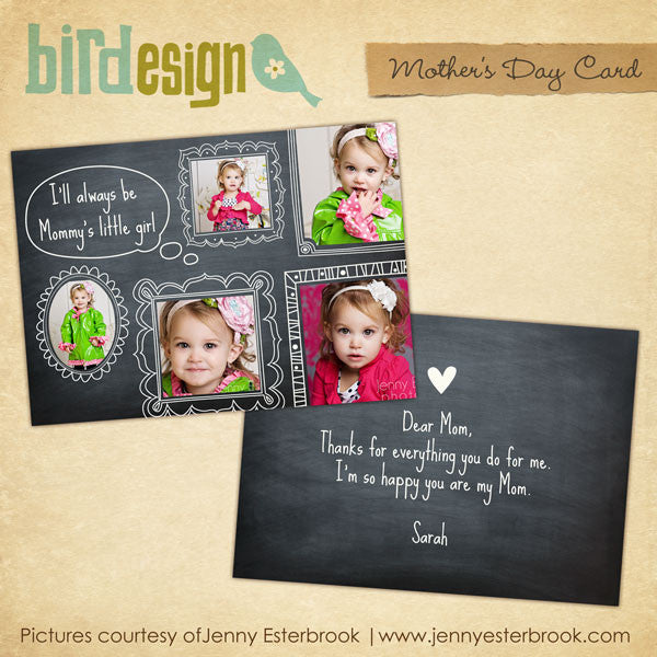 Mother's day Photocard | Little girl