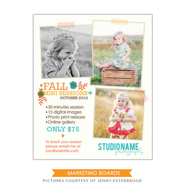 Photography Marketing board | Autumn Secrets