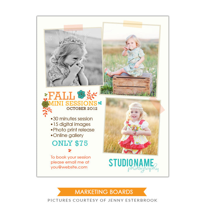 Photography Marketing board | Autumn Secrets