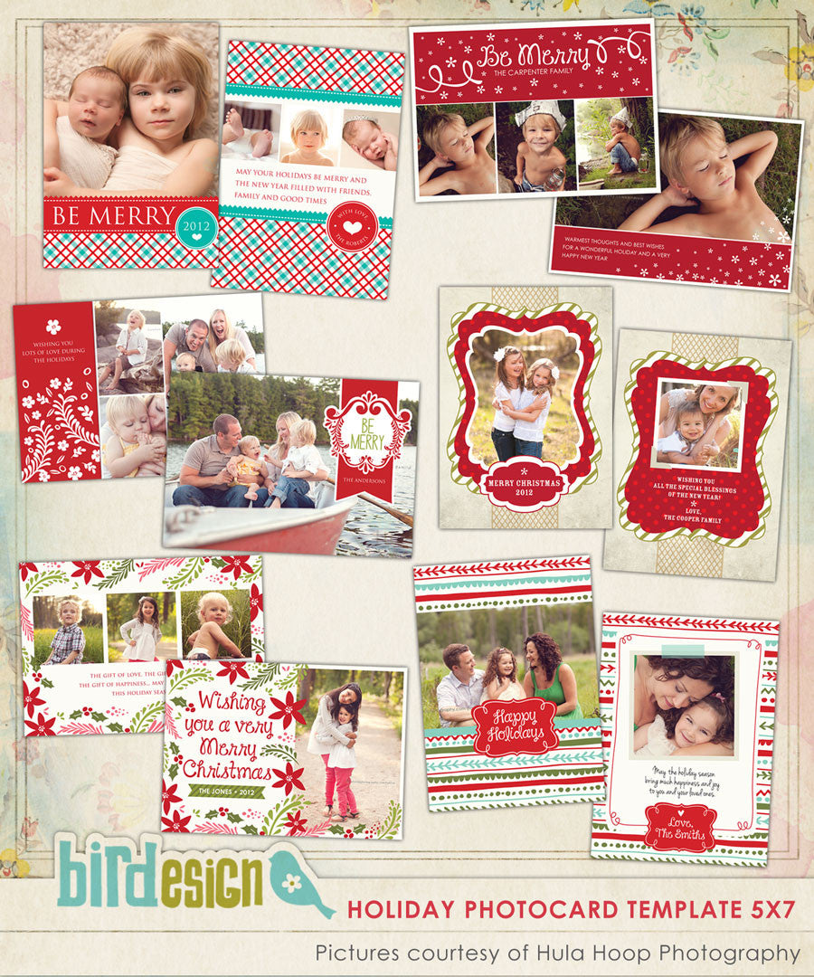 Holiday Photocards Bundle | Christmas Spirits Set