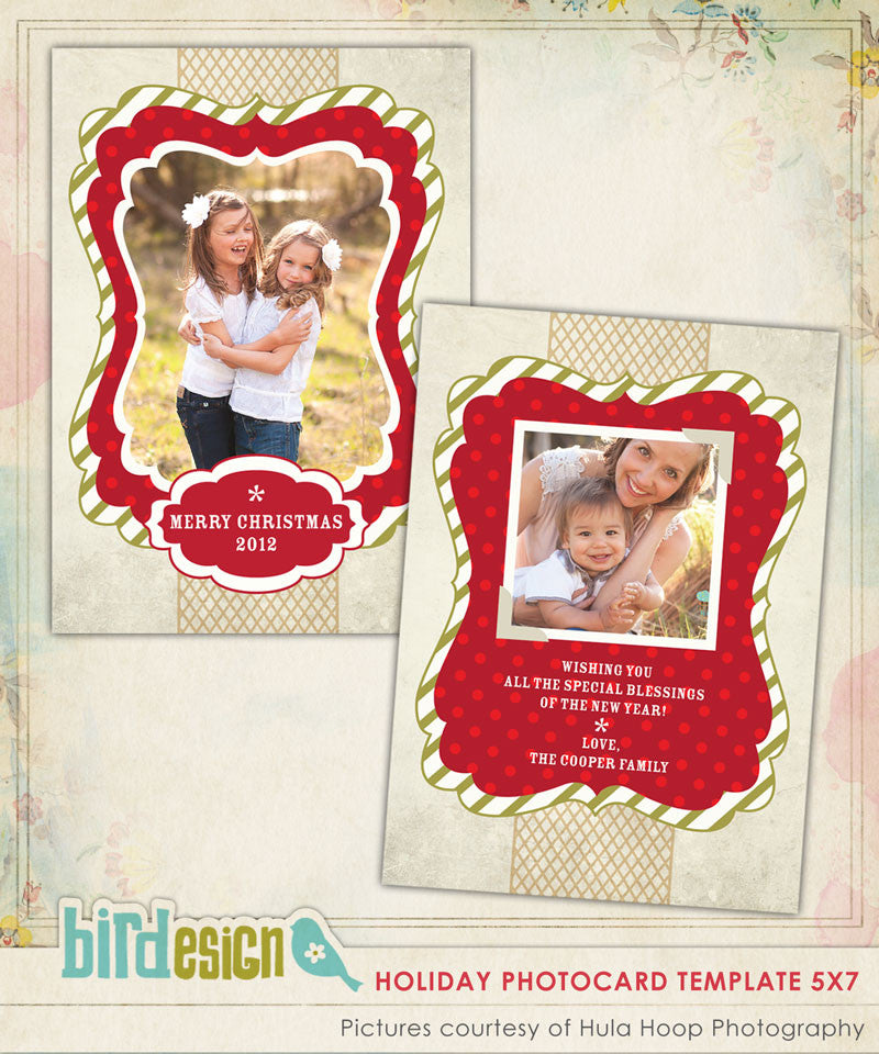 Holiday Photocard Template | Classic Holiday
