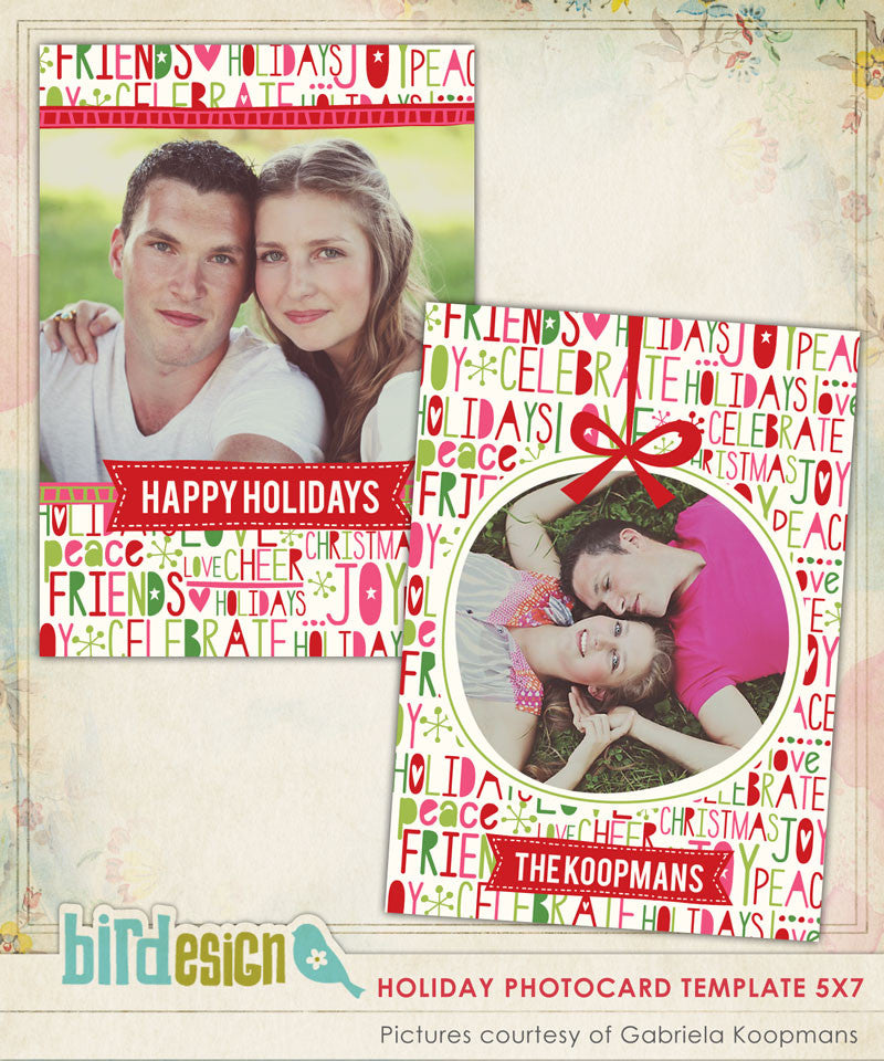 Holiday Photocard Template | Joyful celebrations