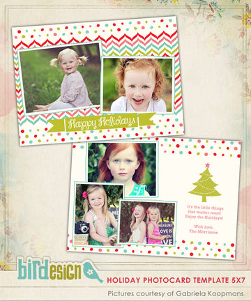 Holiday Photocard Template | Little things