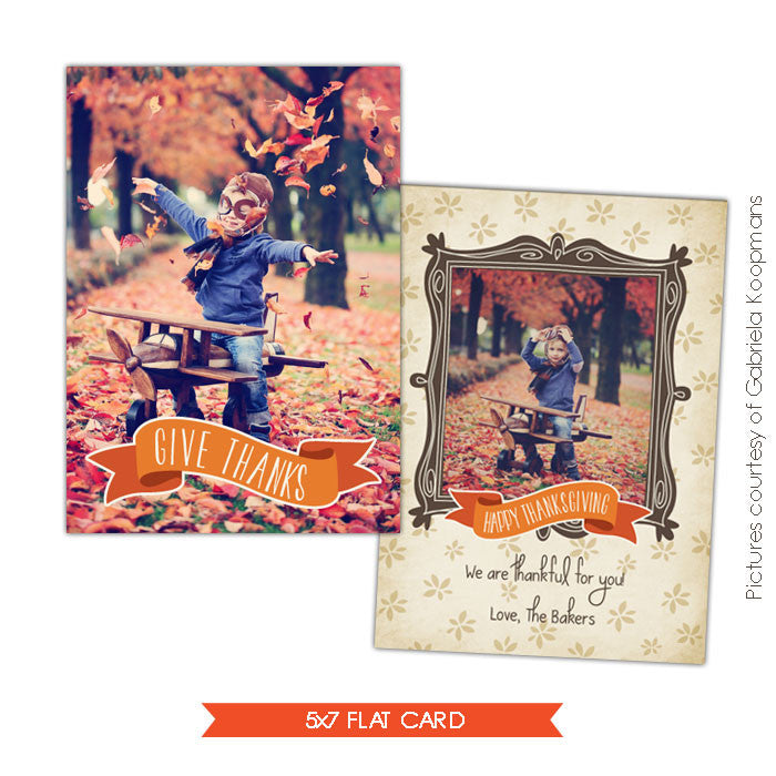 Thanksgiving Card Template | Fall times