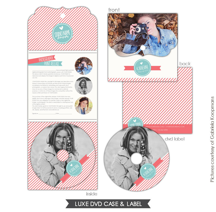 Luxe DVD case and DVD label | Pink day