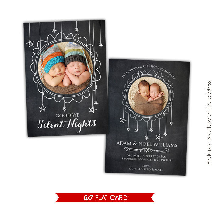 Holiday Photocard Template | Sprinkling Stars
