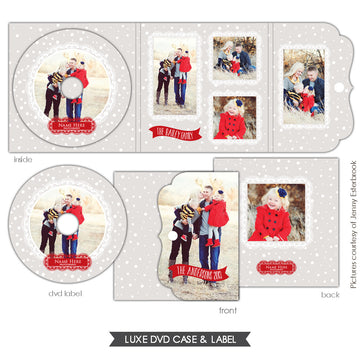 Luxe DVD case and DVD label | Let it snow