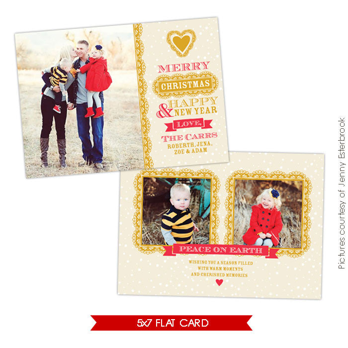 Holiday Photocard Template | Chic style