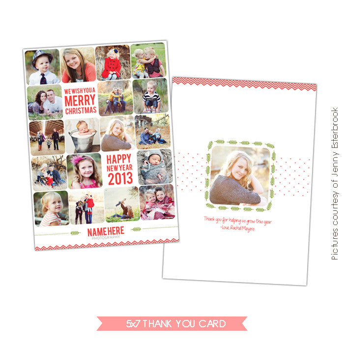 Holiday Thank you Card & Newsletter | Year of pics