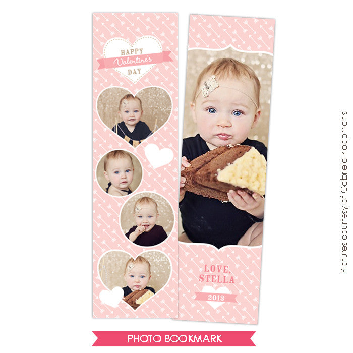 Valentine Bookmark template | Candy Love