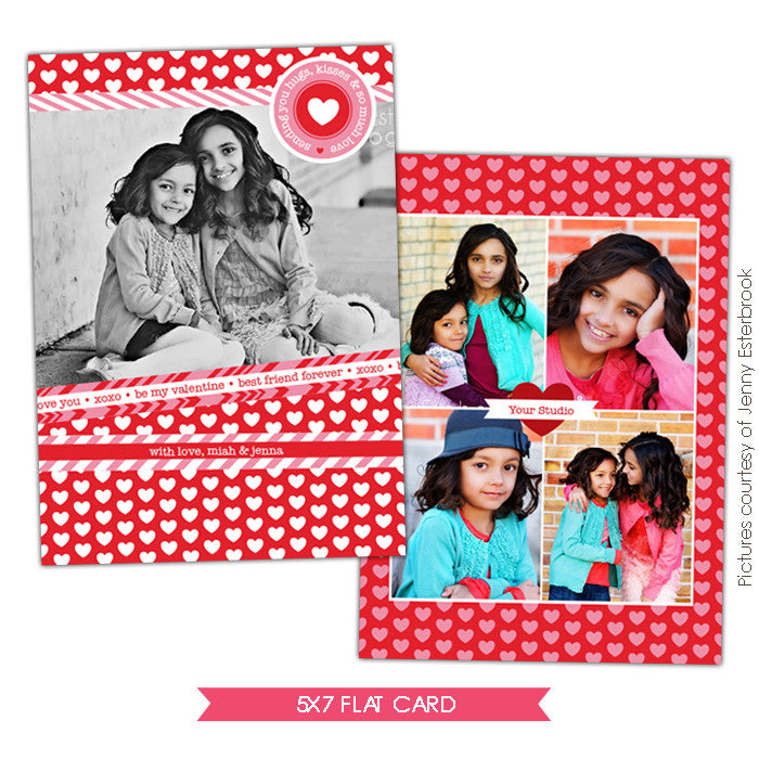 Valentine Photocard Template | Valentine sisters