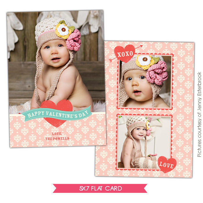 Valentine Photocard Template | Little cupid
