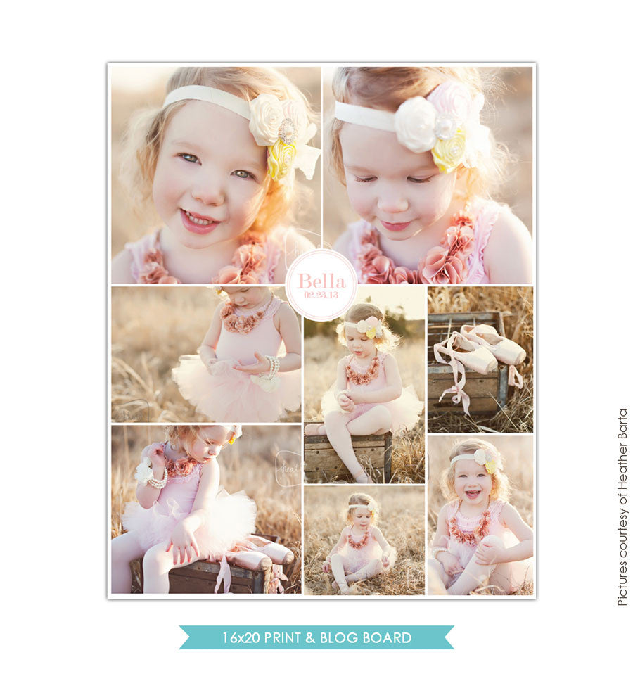 16x20 collage & blog board | Ballerina