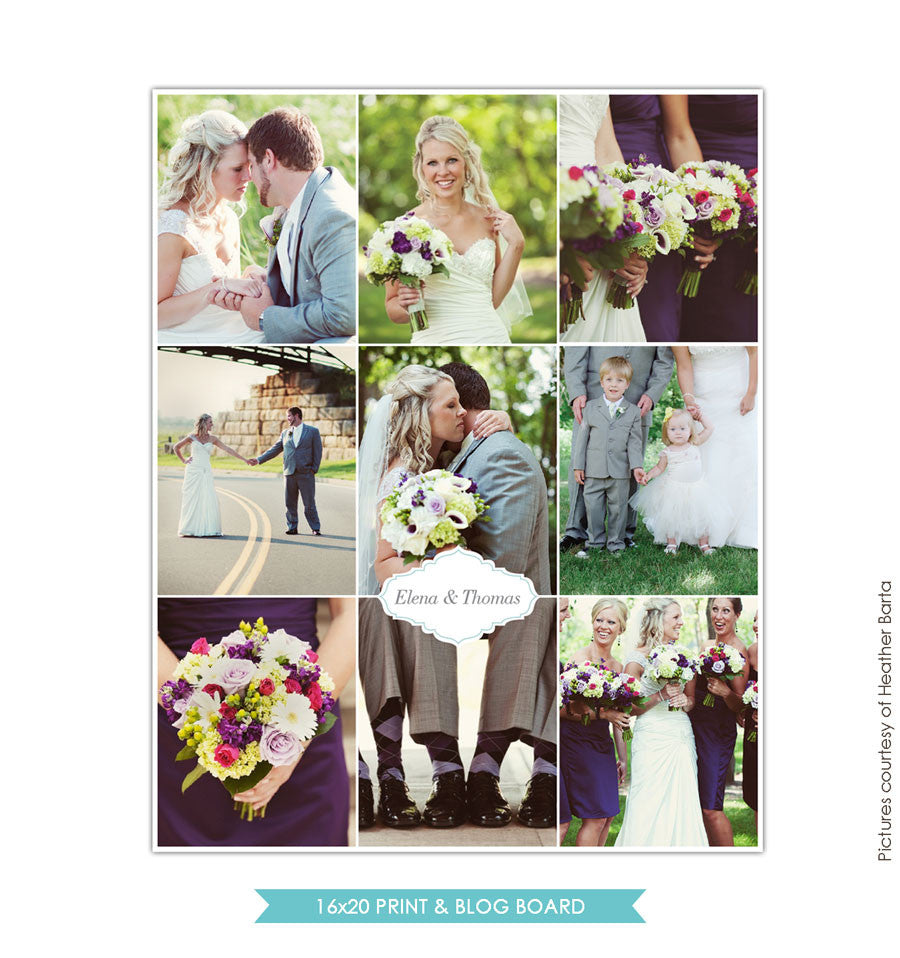 16x20 collage & blog board | Inspirational wedding