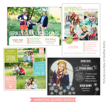 Photography Marketing boards | Spring simplicity