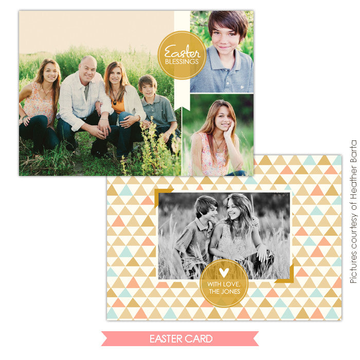 Easter photo card | Modern family