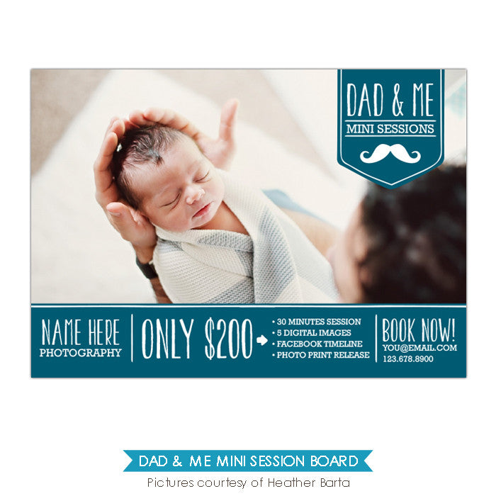 Photography Marketing board | Moustache Daddy