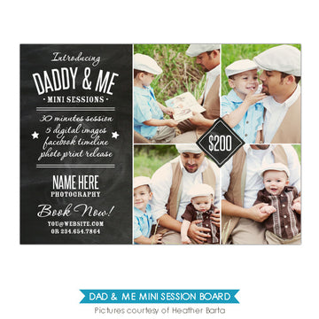 Photography Marketing board | Daddy time