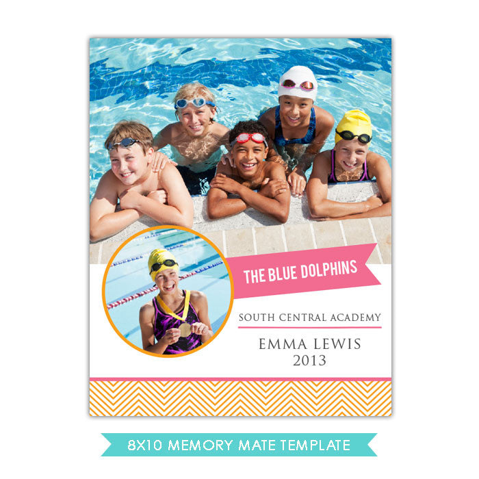 8x10 Memory Mate | Swim team