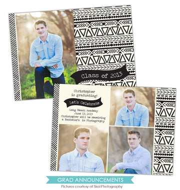 Grad announcement | Painted pattern