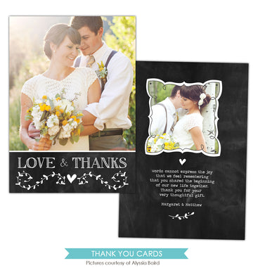 Wedding Thank You Card | Thanks note