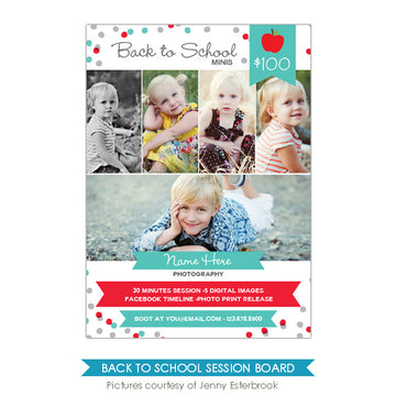 Photography Marketing board | School confetti