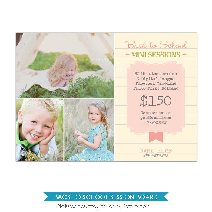 Photography Marketing board | Kids notes