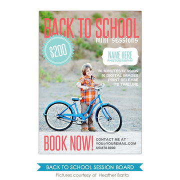 Photography Marketing board | School Cover