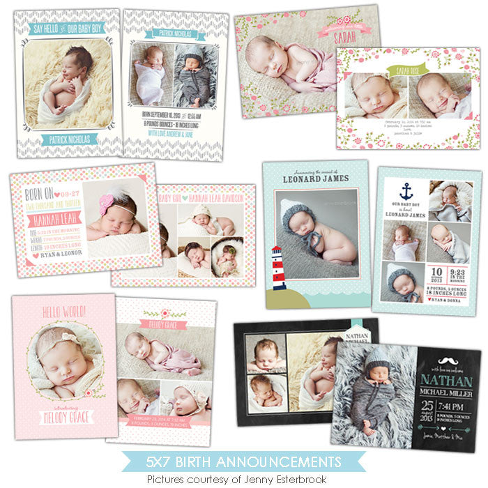Birth Announcements bundle | Royal babies