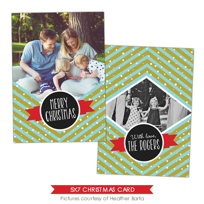 Christmas Photocard Template | Family celebrations