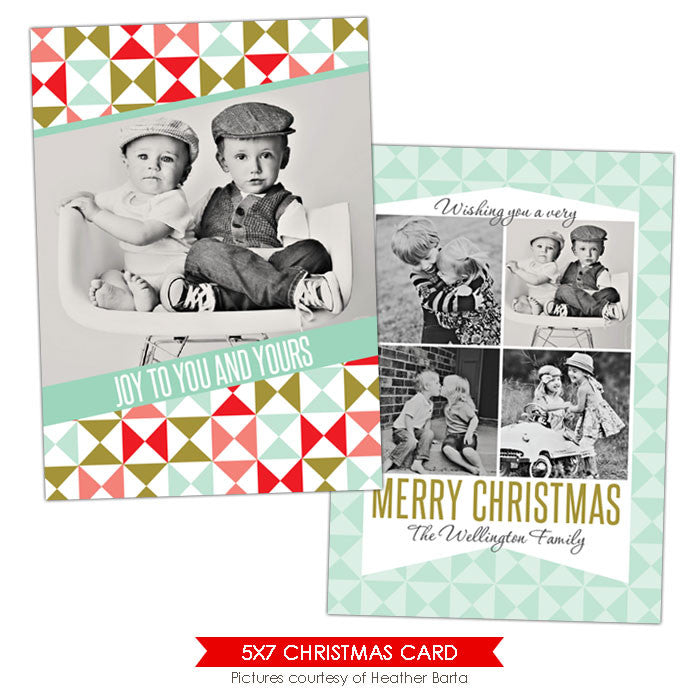 Christmas Photocard Template | Sweet wishes