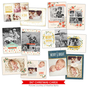 Christmas Photocards Bundle | Christmas Lights